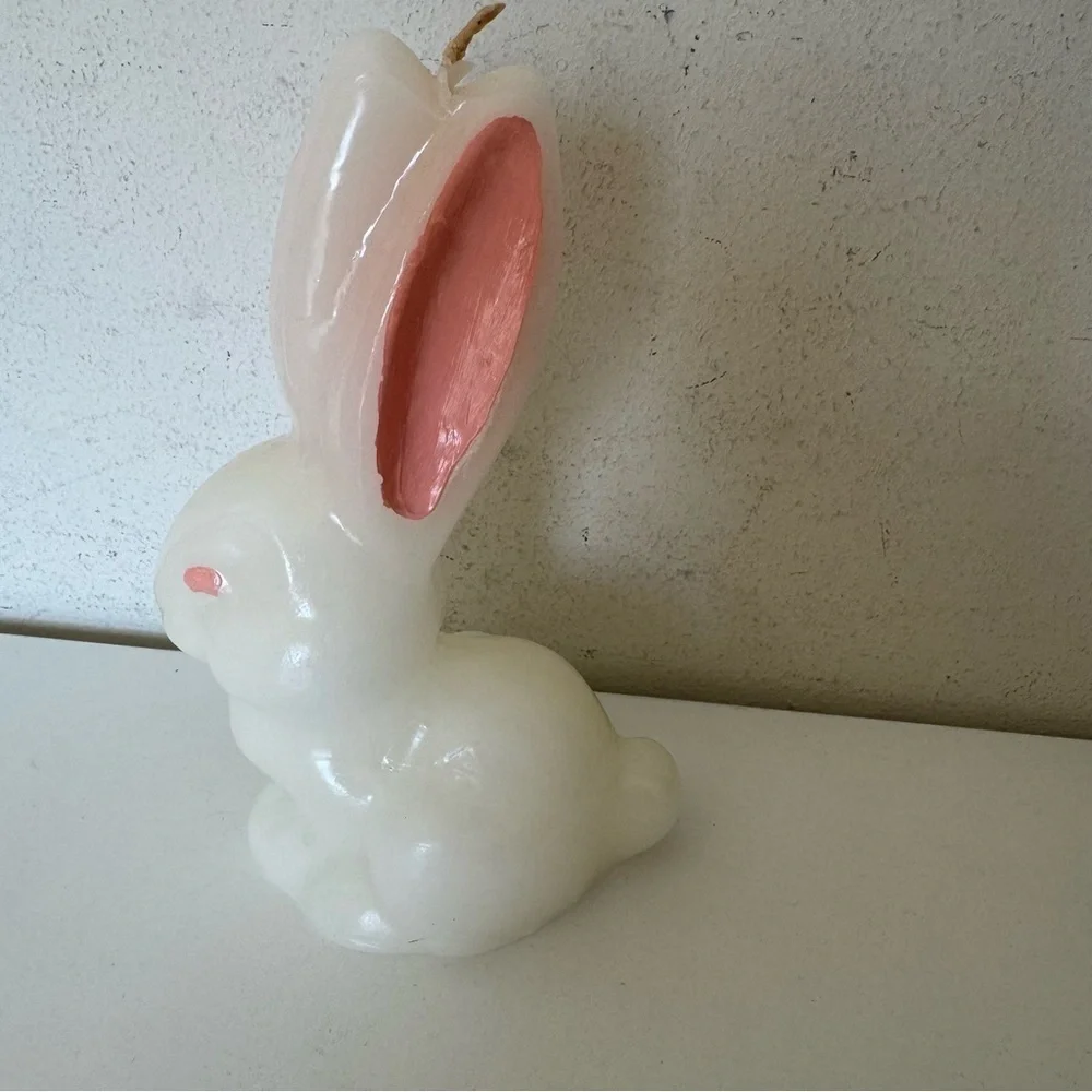 Pier 1 Pastel Lavender Purple Easter Bunny Candles Set of 2